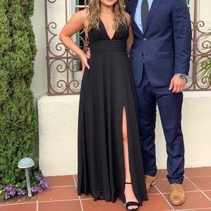 Bridesmaid dress from Kennedy Blue long back slit